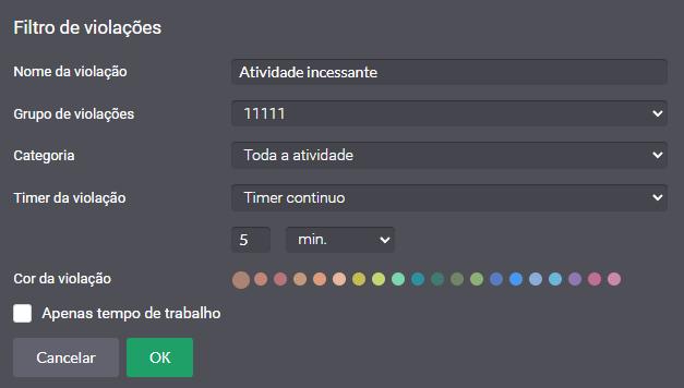 Atividade incessante 