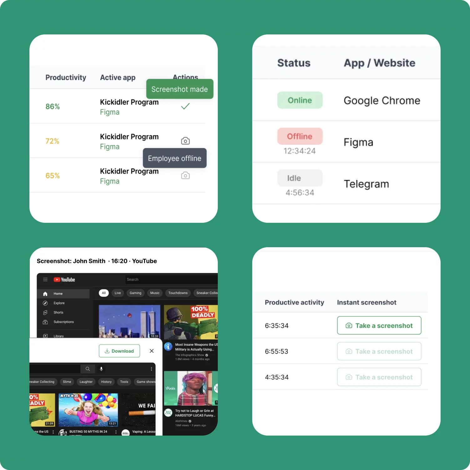 KeepActive 2.0 live monitoring and screenshots