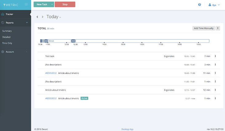 Tmetric interface