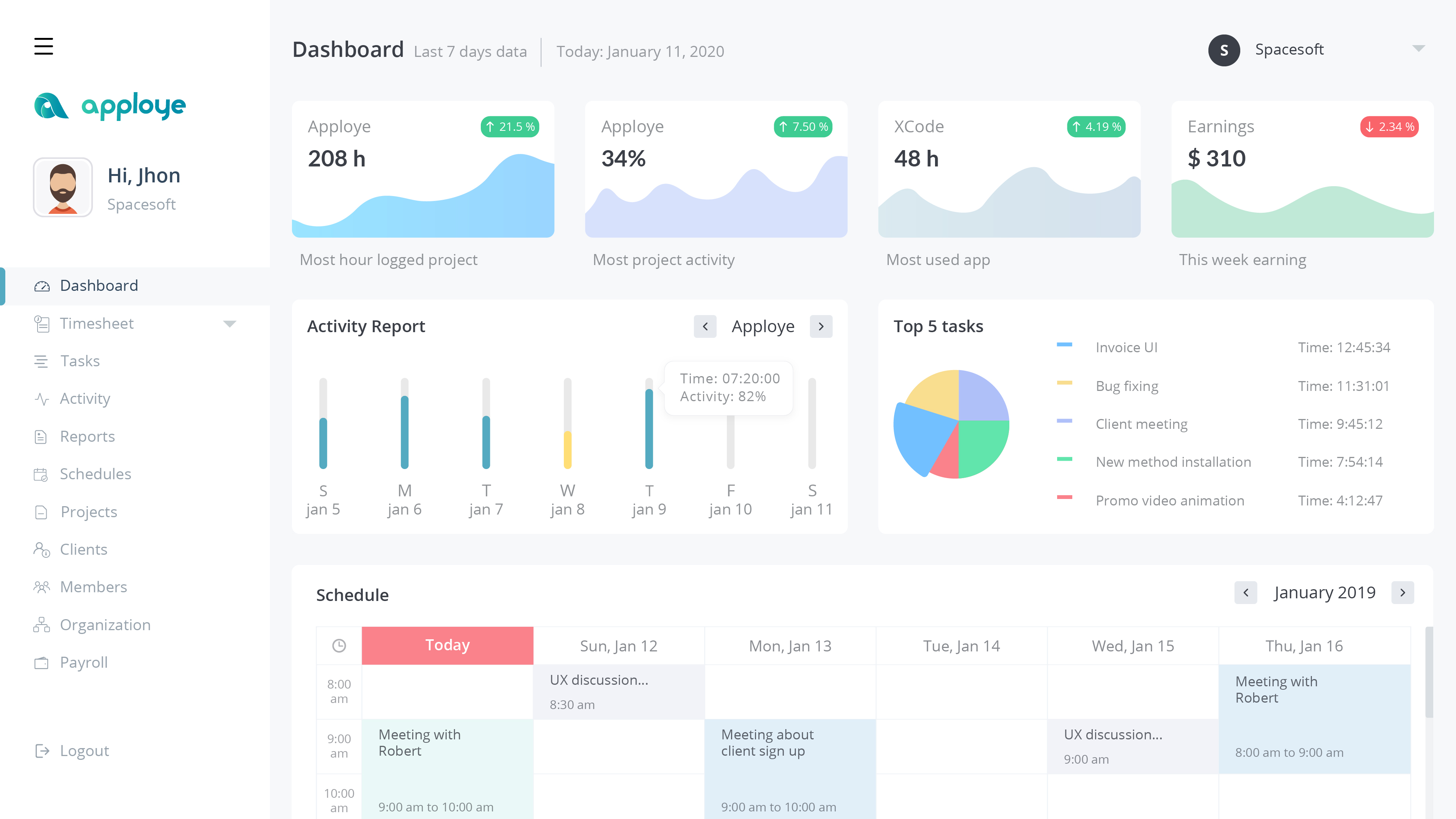 time tracking software Apploye