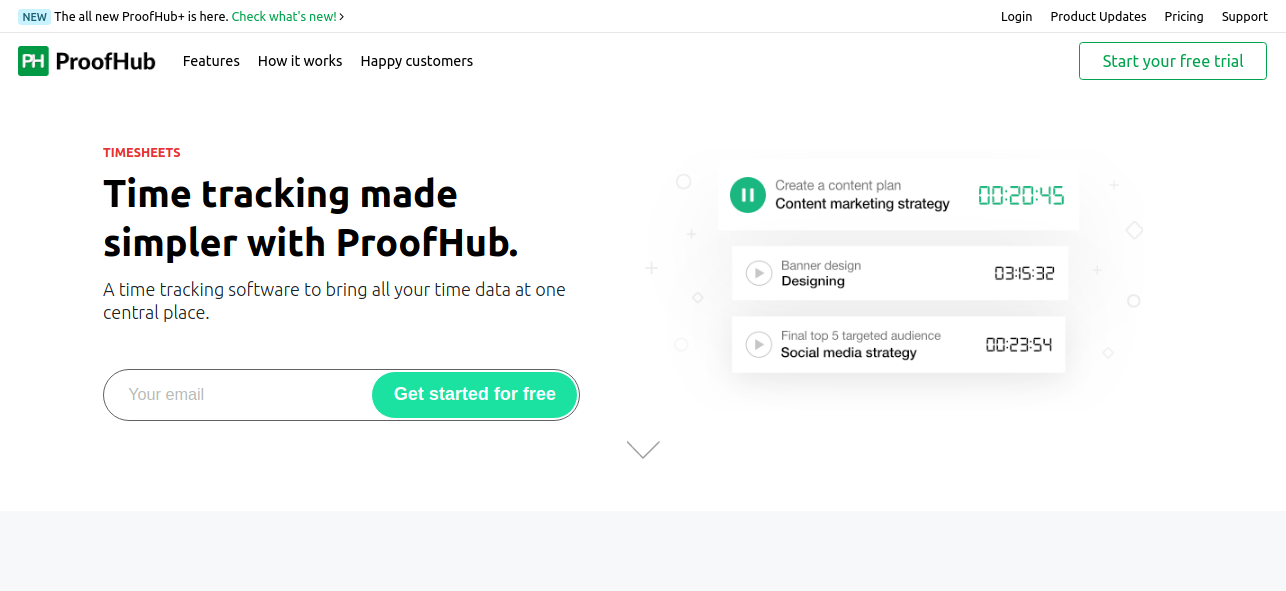time tracking software ProofHub